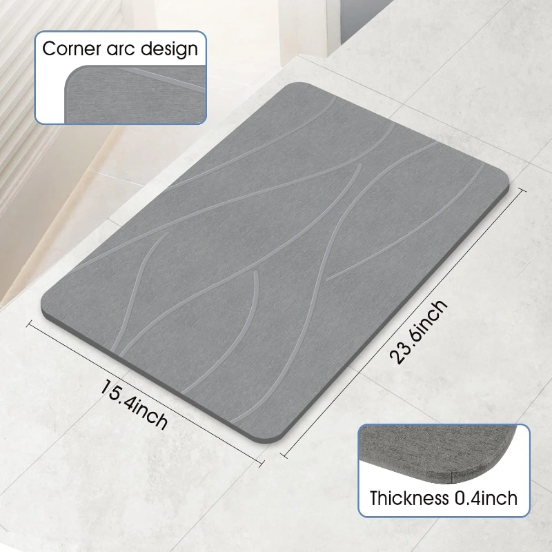 Diatomite Stone Bath Mat Image 02