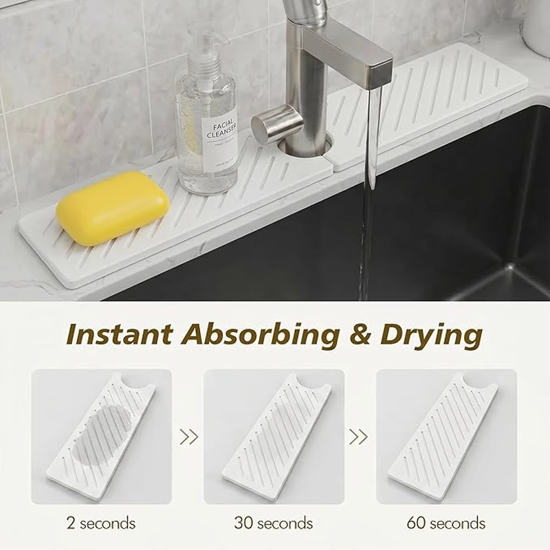 Diatomite Absorbent Faucet Mat 03 1