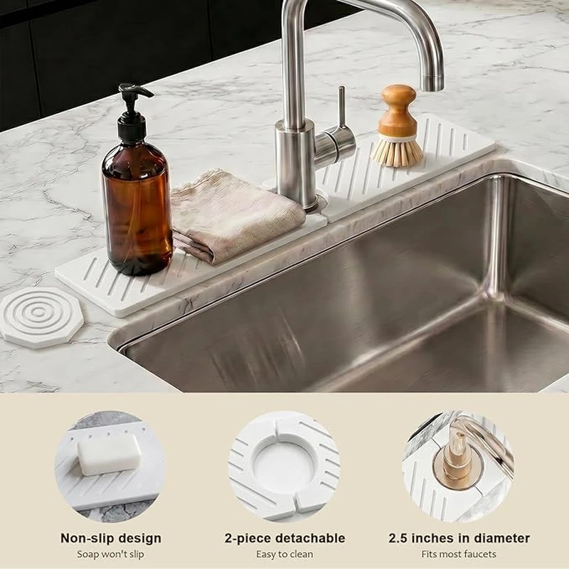 Diatomite Absorbent Faucet Mat 04