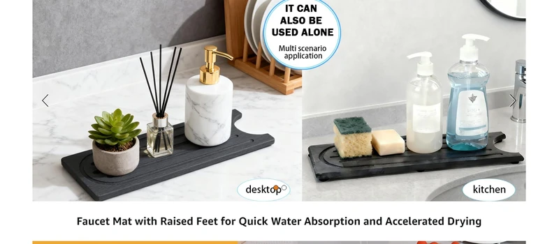 Diatomite Absorbent Faucet Mat Detail Image 03