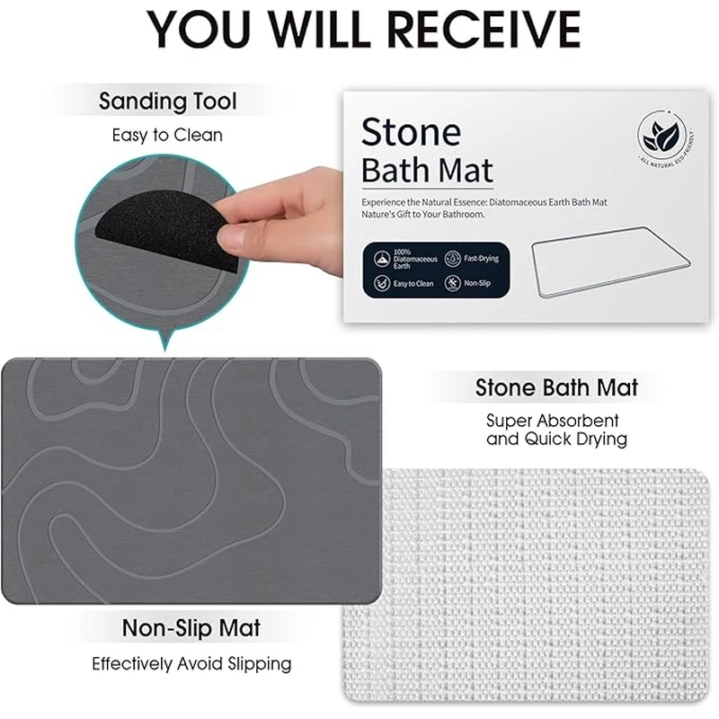 Diatomite Absorbent Floor Mat 03 1