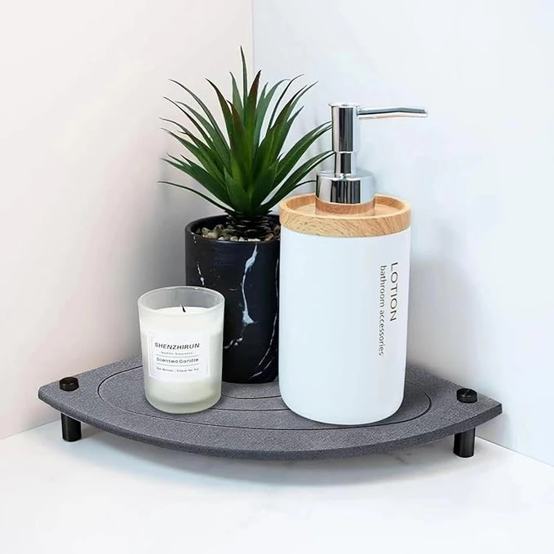 Diatomite Corner Counter Stone Tray
