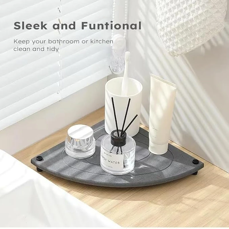 Diatomite Corner Counter Stone Tray
