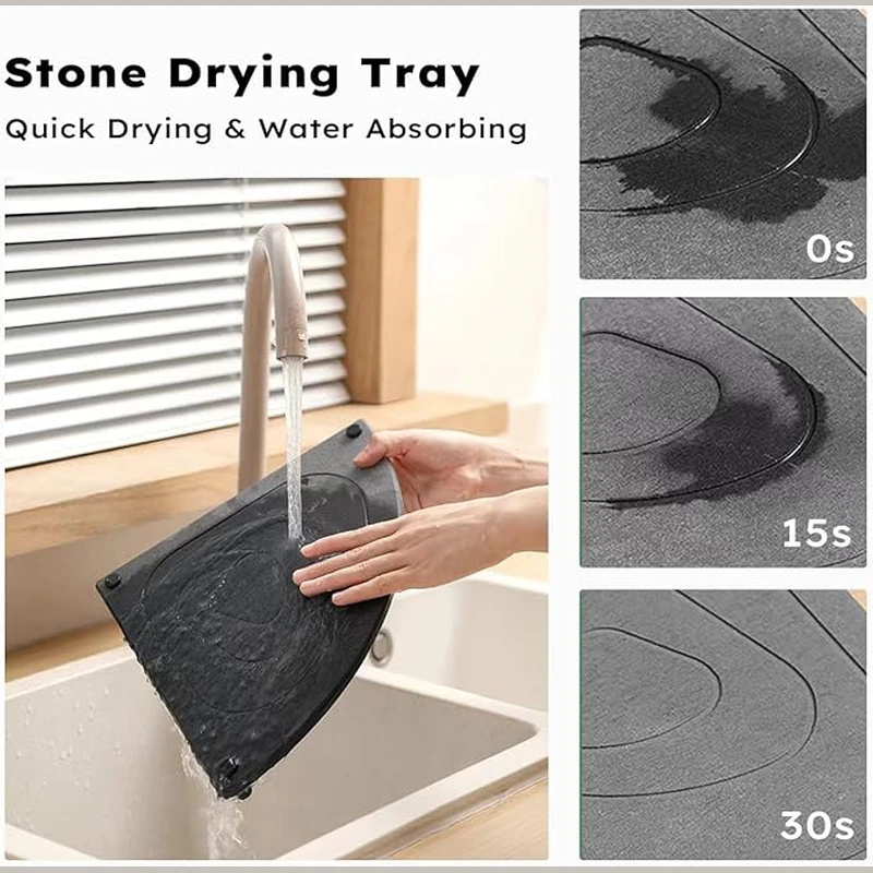 Diatomite Corner Counter Stone Tray