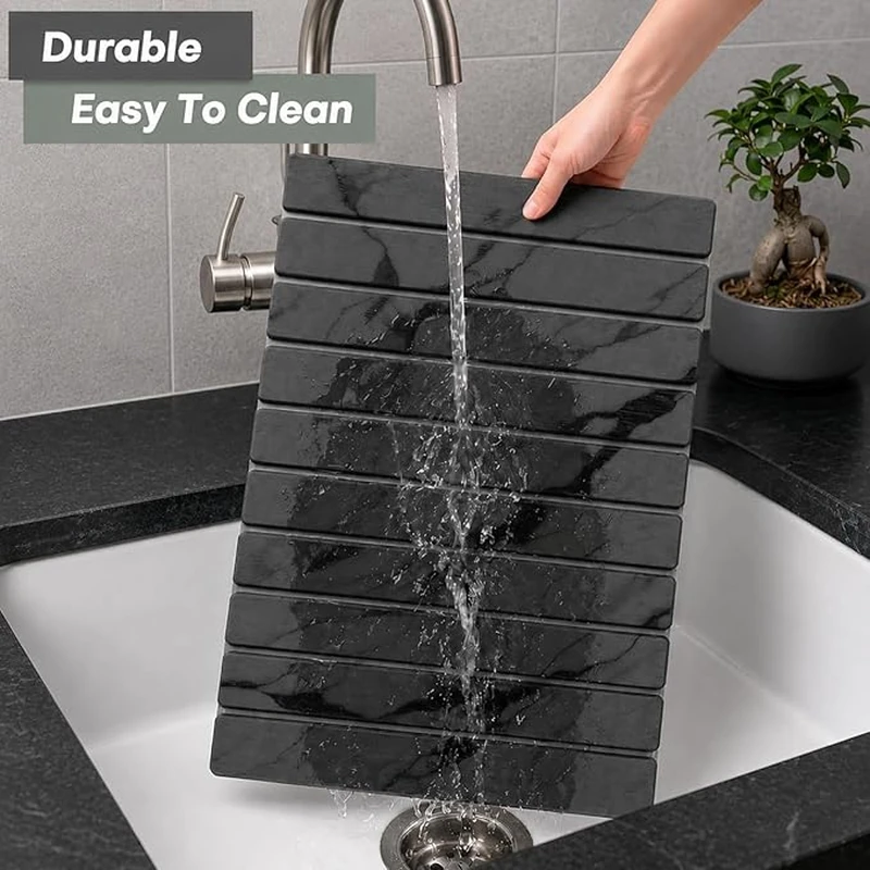 Foldable Diatomite Stone Vanity Mat