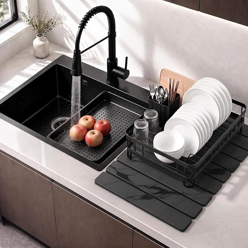 Foldable Diatomite Stone Vanity Mat