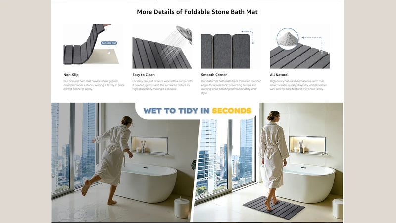 Foldable Diatomite Absorbent Mat Detail Image 02
