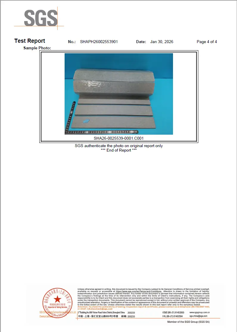 Tranjoy Calcium Silicate Plate SGS-04