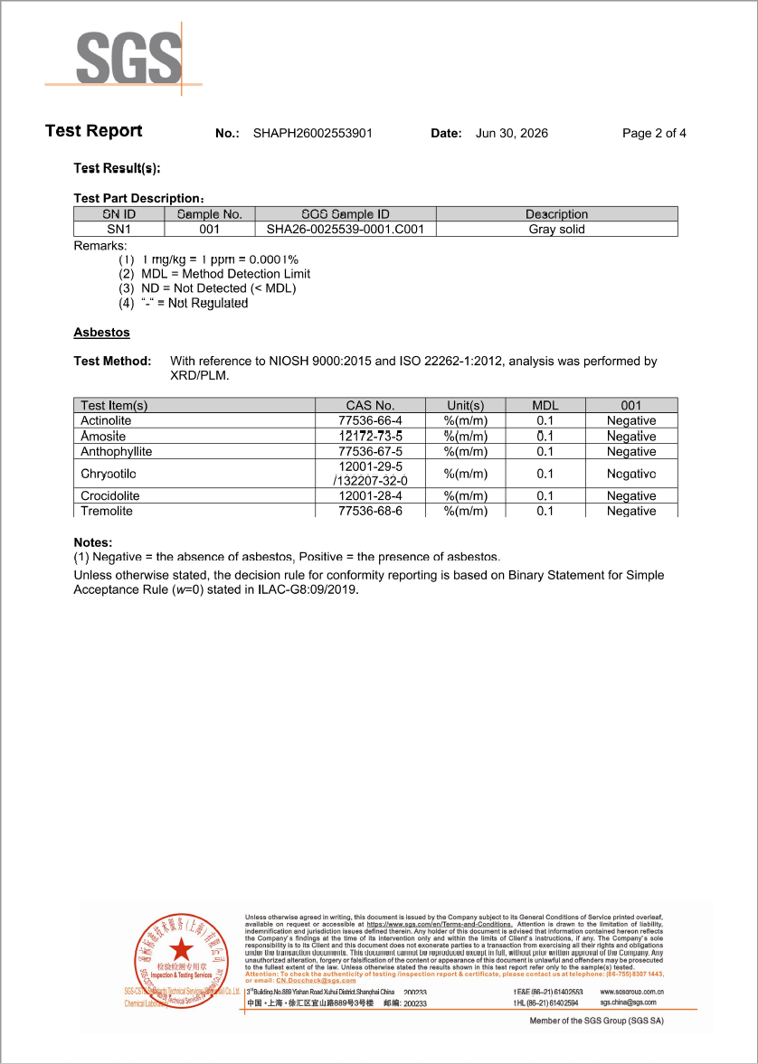 Tranjoy Calcium Silicate Plate2 SGS-02